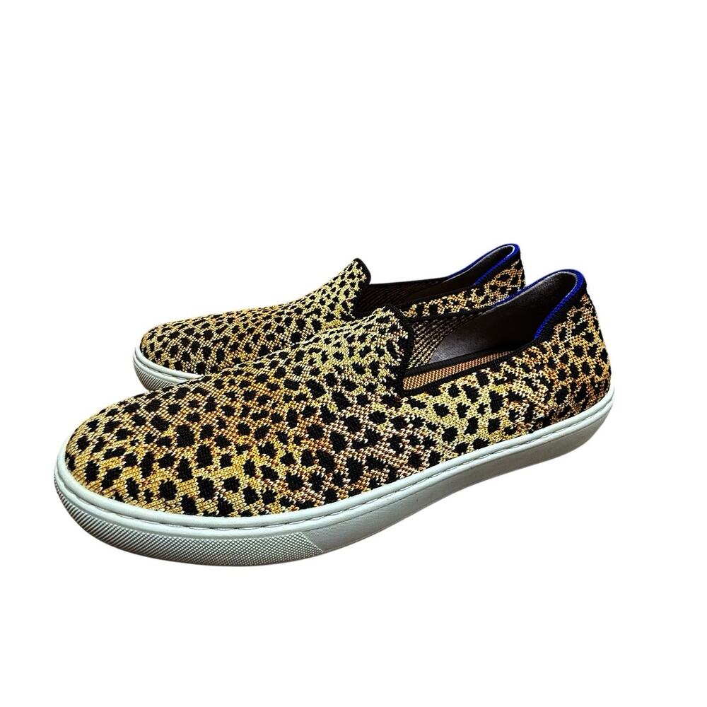 Rothy's The Original Slip On Sneaker in Sahara Cat size 8 Leopard Animal Print